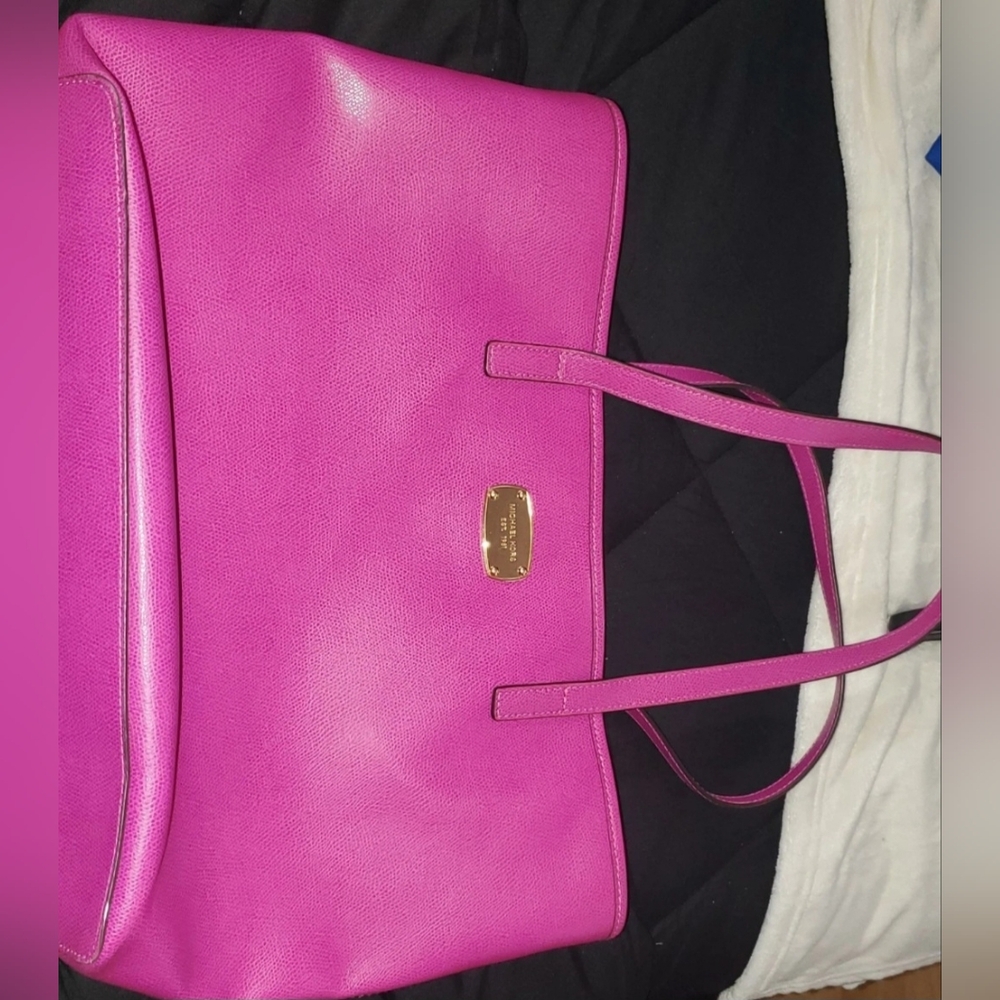 Michael Kors Hot Pink Shoulder Tote
